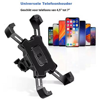 Universele telefoonhouder