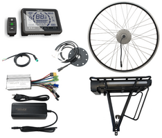 Elektrische ombouwset bakfiets Dewi V2 36V 720Wh 20Ah accu bagagedrager