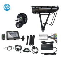 Elektrische ombouwset bakfiets middenmotor Dewi V2 36V 720Wh 20Ah accu bagagedrager