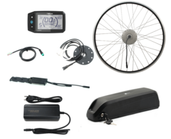 Ombouwset voorwiel geïntegreerde controller 522Wh 14.5Ah Lyra V2 36V bidon frame accu 