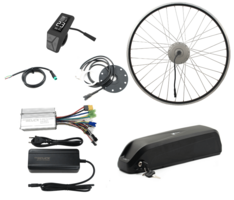 Ombouwset bakfiets Slim V2 36V 612Wh 17Ah bidon accu