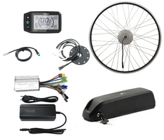 Elektrische ombouwset bakfiets achterwiel Lyra V2 36V Bidon accu