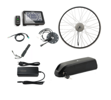 Elektrische ombouwset bakfiets met geïntegreerde controller achterwiel Dewi V2 36V bidon accu 