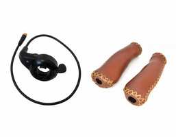 Duimgashendel + Bruin Leatherlook handvatten 