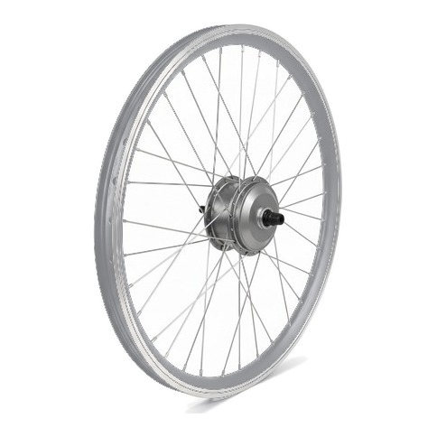 [200303] Rad mit Nabenmotor silber 24 Zoll Sitgo 36V | Hinterrad Classic / Ultimate