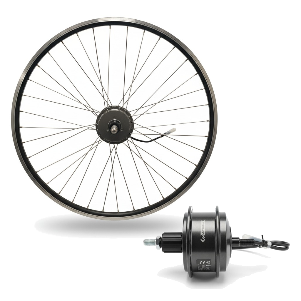 [200320W] Roue complète – Schijfrem - Velgrem motor achterwiel freewheel (Premium)